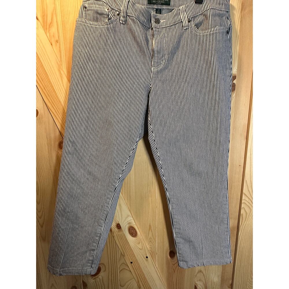 Lauren Ralph Lauren Petite Hickory StripeJeans Size 12P